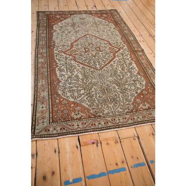 1920s Antique Fine Distressed Malayer Rug - 3'11" x 6'2" For Sale - Image 5 of 11