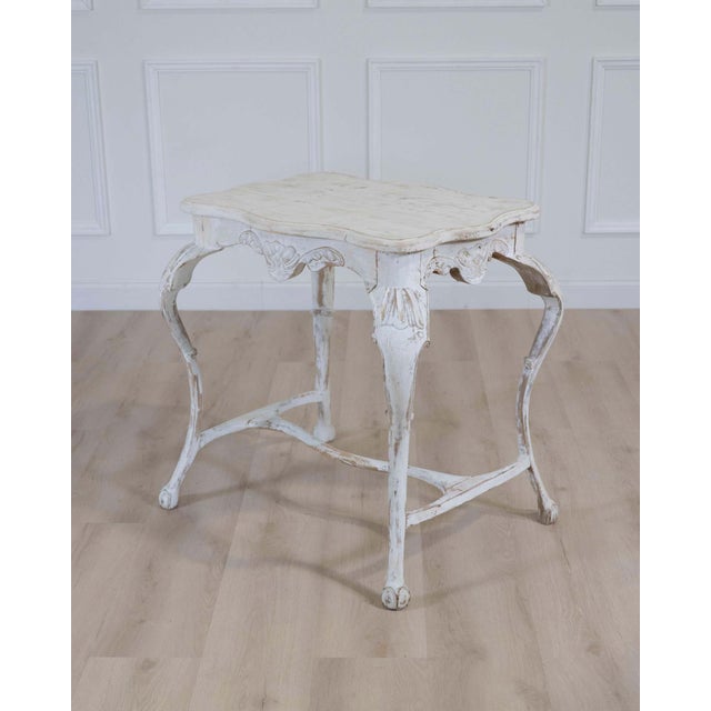 Wood Swedish 19th Century Carved Table For Sale - Image 7 of 11