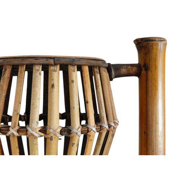Brown 1970’s Folding Bamboo Plant Stand For Sale - Image 8 of 11