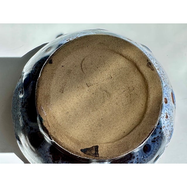 Studio Ceramic Vase with Lava Glaze from KTU Unterstab, Langenhessen, Germany, 1960s For Sale - Image 9 of 13