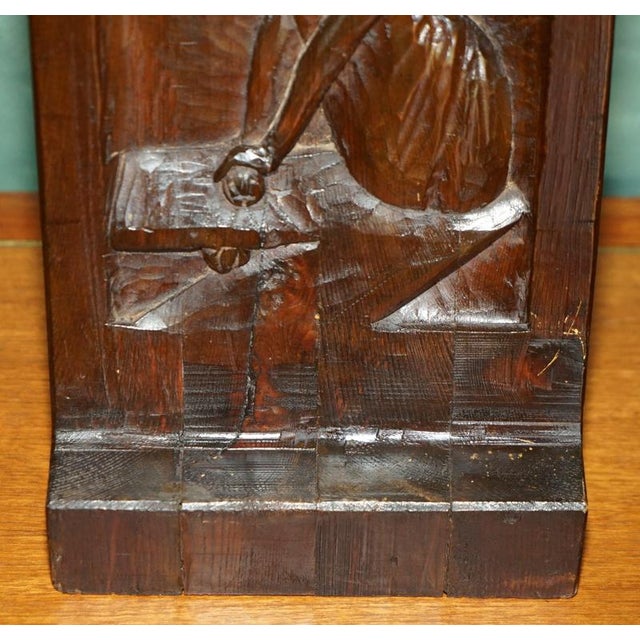 Antique Gothic Carved Bookends, 1600s, Set of 5 For Sale - Image 12 of 18