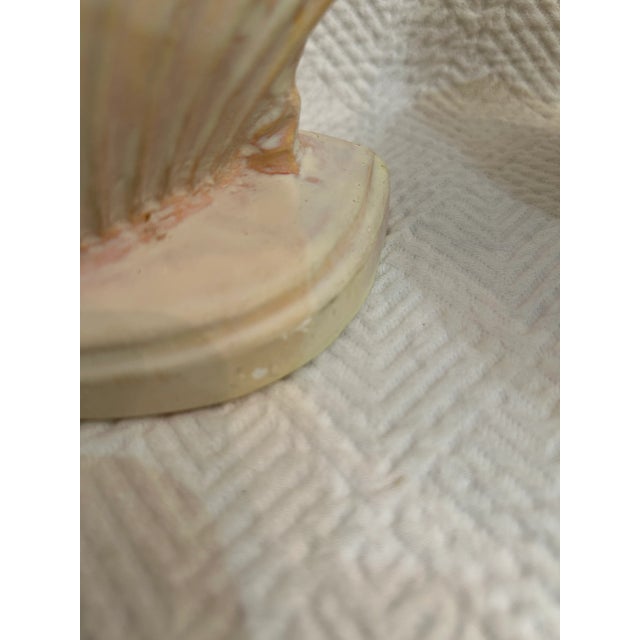 Vintage Palm Beach Style Plaster Clam Shell Bookends - a Pair For Sale - Image 10 of 11