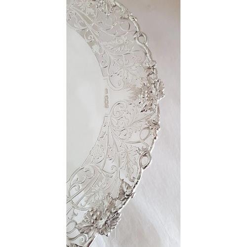 Sterling Silver Cake Stand Compôtier from Lee & Wigfull, Sheffield, 1942 For Sale - Image 12 of 18