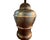 Mid-Century Modern Vintage Mid Century Modern Brass Beehive Urn Table Lamps Shades For Sale - Image 3 of 8