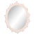 Fleur Home Garden District Arabella Oval Mirror in Pink Ground, 26x31 For Sale
