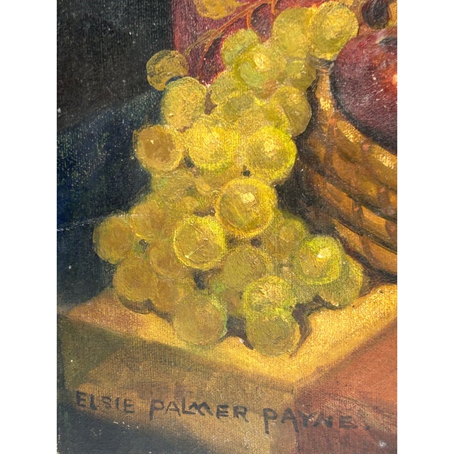 Paint Elsie Palmer Payne, Still Life With Fruit, Oil on Canvas, C. 1930s For Sale - Image 7 of 18