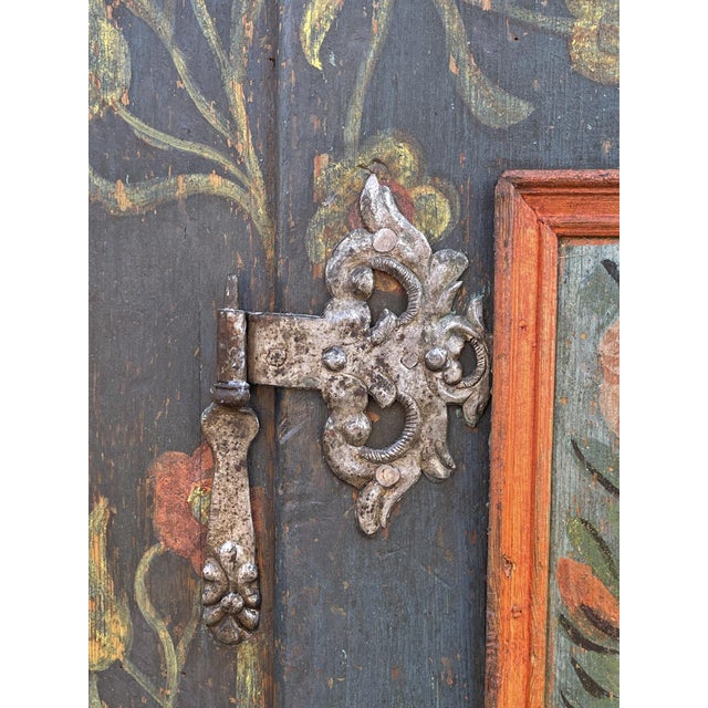 Blue Cupboard with Sunflower Paintings For Sale - Image 14 of 18