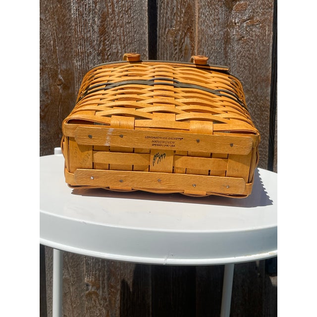 French Country Longaberger Club Membership Basket For Sale - Image 3 of 5