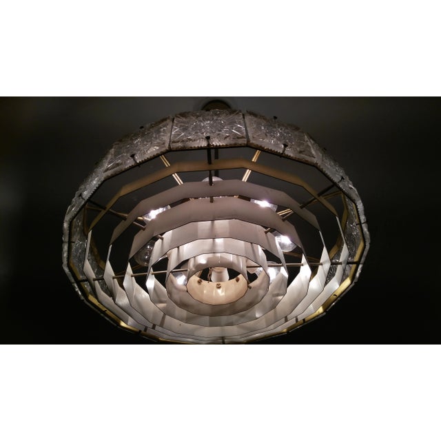 1970s Large Chandelier from Kamenický Šenov, 1970s For Sale - Image 5 of 8