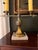 Vintage French Brass & Marble Bouillotte Lamp – Twin Arrow / Archer Table Lamp With Clip-on Shades For Sale - Image 9 of 11