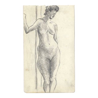 1907 Japanese Standing Female Nude For Sale