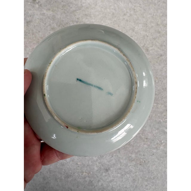 Asian Rose Medallion Porcelain Porcelain Small Plate For Sale - Image 3 of 4