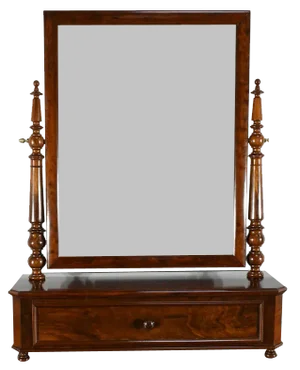 Psyche Mirror in Mahogany