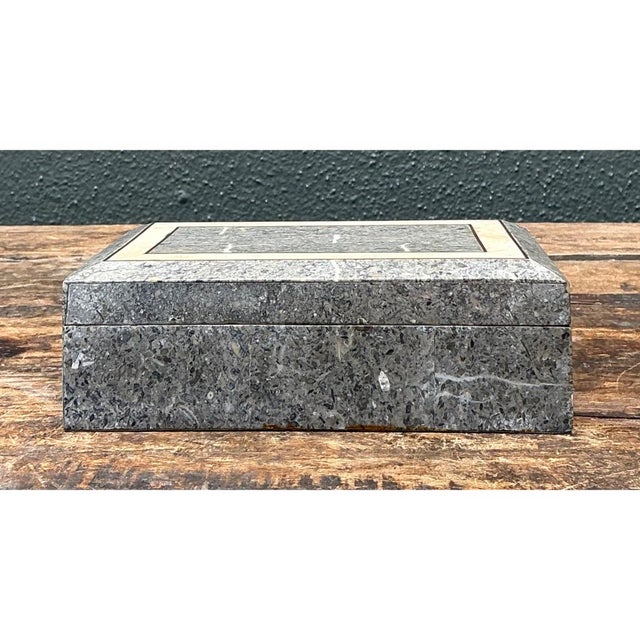 Vintage Tessellated Stone Trinket Box For Sale In West Palm - Image 6 of 12