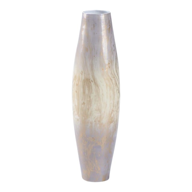 Wildwood Oyster Swirl Vase, Large For Sale