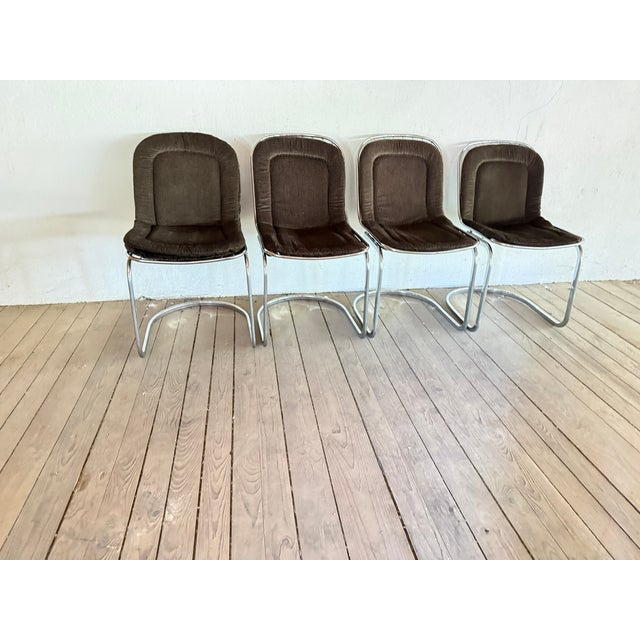 Vintage Dining Room Chairs attributed to Gastone Rinaldi, Italy, 1970s, Set of 4 For Sale - Image 17 of 18