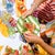 Hand-painted ceramic stoneware collection crafted in a historic factory in Civita Castellana Italy, a village where...