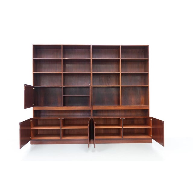 1970s Large Modern Danish Rosewood Bookcase, 1970s For Sale - Image 5 of 18