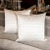 Modernist Striated Silk Pillows in Pearlescent White - a Pair For Sale - Image 4 of 9