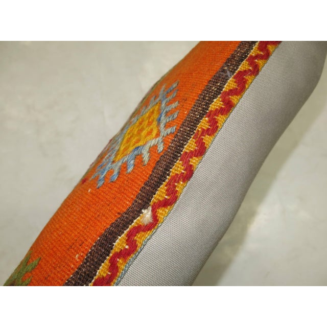 Zabihi Collection Bohemian Vintage Kilim Pillow For Sale - Image 4 of 5