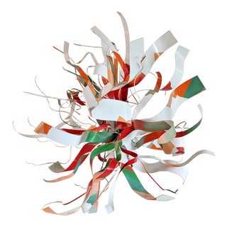1985 Dorothy Gillespie Colorful Metal Sculpture - Large 40" For Sale