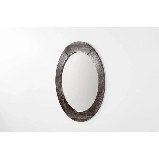 Scandinavian Modern Mirror by Pedersen & Hansen, meticulously restored by Stamford Modern. This iconic piece embodies...