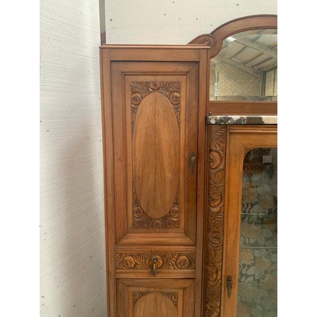 Wood Art Deco Dining Room Set in Finely Carved Walnut, Set of 9 For Sale - Image 7 of 18