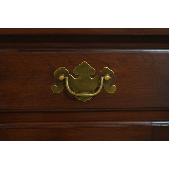 Brown Henkel Harris Cherry 2 Door Nightstand For Sale - Image 8 of 18