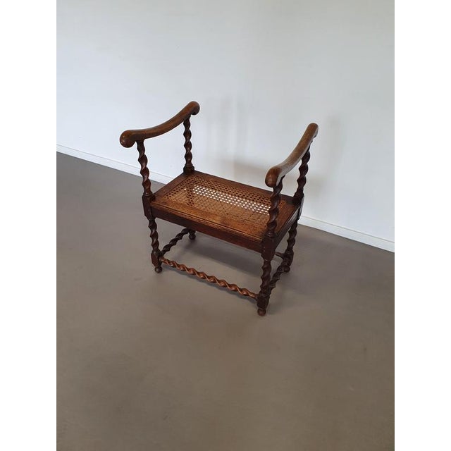 Wokkel Chair with Armrests and Webbing Seat For Sale - Image 5 of 10