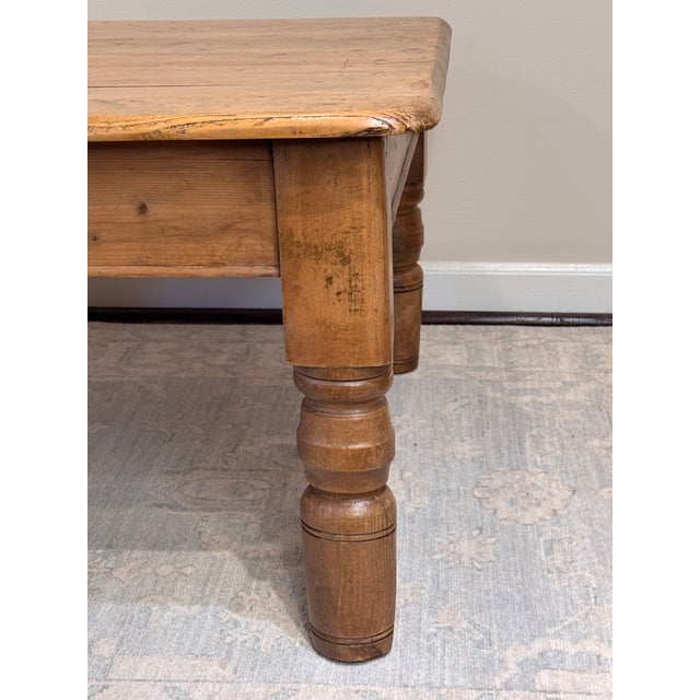 19thy Century English Pine Coffee Table For Sale In Nashville - Image 6 of 11