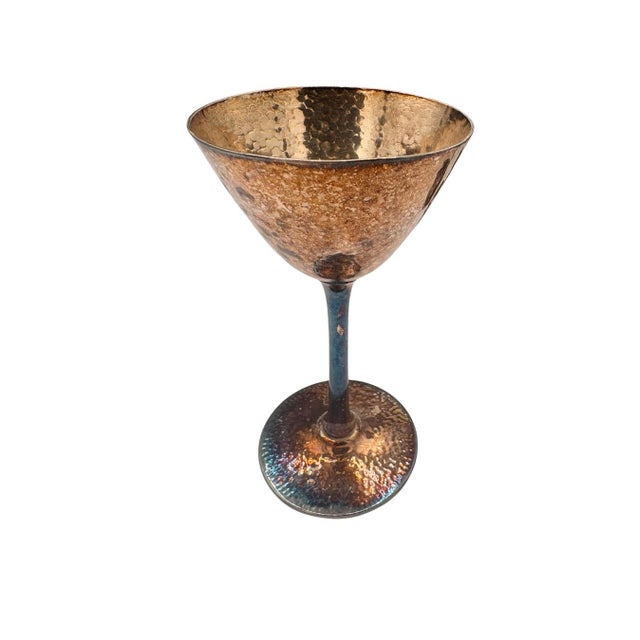 1927 Meriden International Silver Art Deco Hammered Cocktail Set — 12 Pieces For Sale In Providence - Image 6 of 9