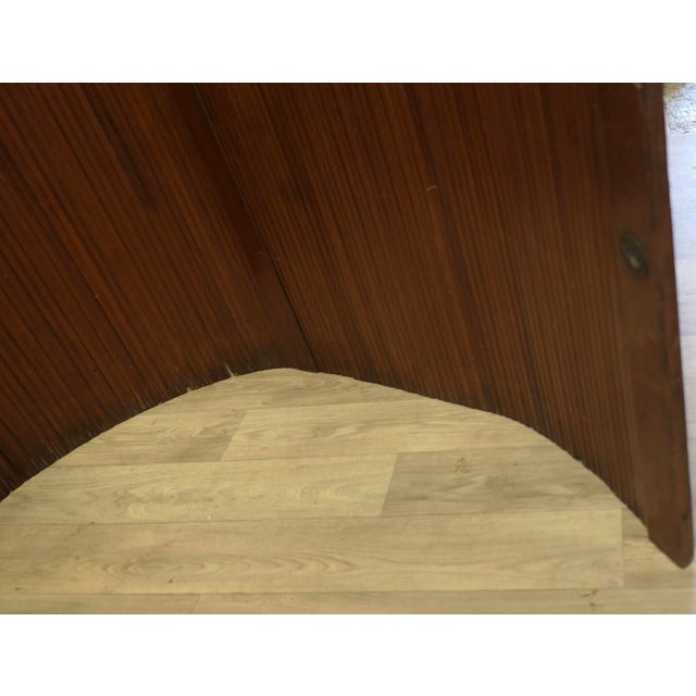 French Self Supporting Vertical Tambour Screen, Room Divider This is a French Art Deco Style Self-Supporting Vertical...