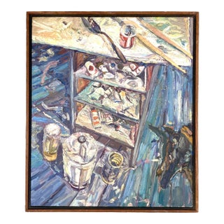 Still Life Oil Painting by Warren Fischer For Sale