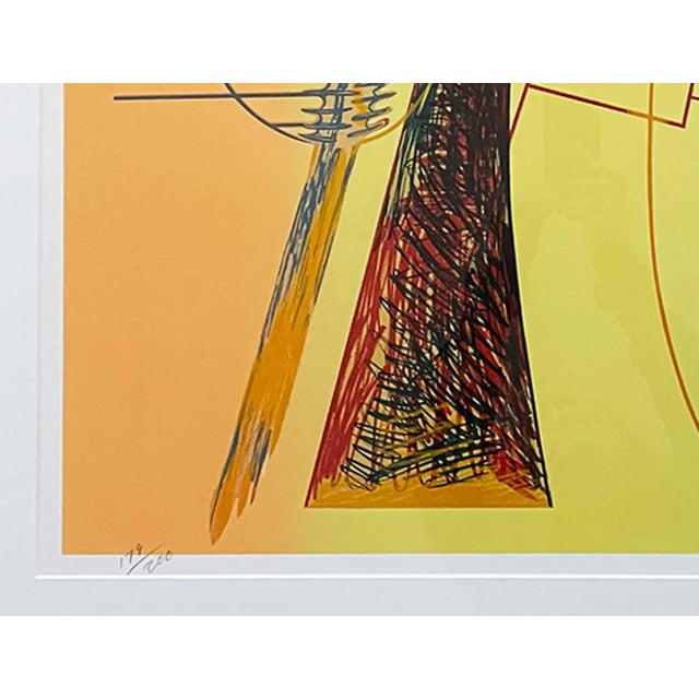 Large Vintage Lithograph - Signed and Dated For Sale - Image 4 of 8