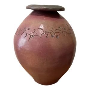 Vintage Large Scale Earth Ware Terracotta Vase/Pot North Dakota Style