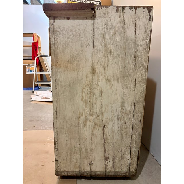 American Antique Primitive Wood Cabinet For Sale - Image 3 of 9