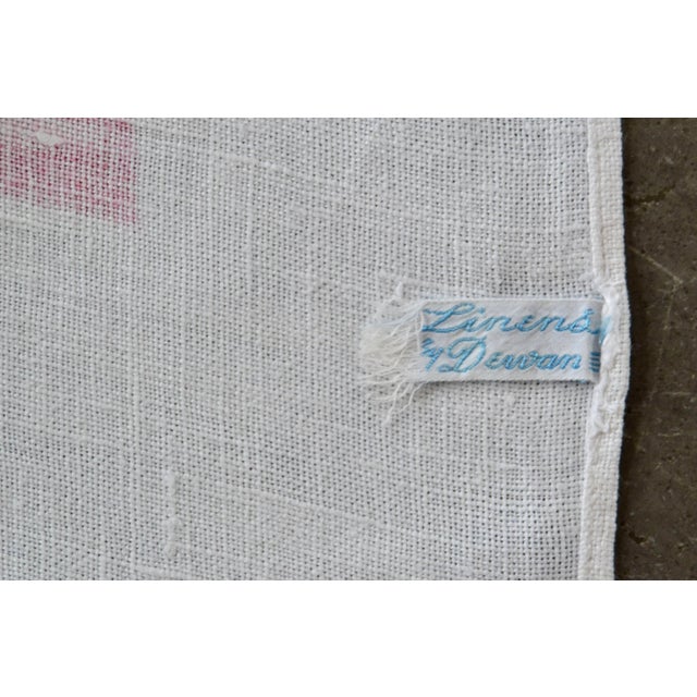 1940s American Coat of Arms Linen Tablecloth by Dewan For Sale - Image 10 of 10