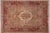 Green Shabby Chic Pak-Persian Green/Lt.red Wool Rug - 8'0'' X 10'3'' For Sale - Image 8 of 9