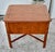 Drexel Inlaid Side Table YewWood One Drawer Regency Style Stretcher Base Vintage For Sale In Philadelphia - Image 6 of 13