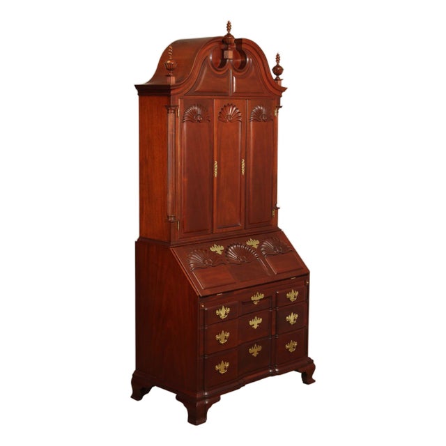 Kindel Winterthur Reproduction Mahogany Secretary Desk For Sale