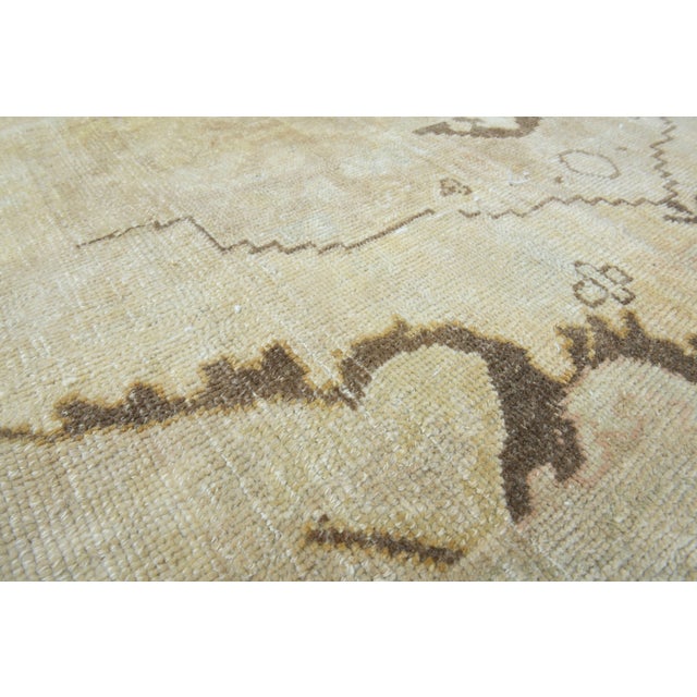 Turkish 1970s Vintage Handmade Wool Cotton Turkish Beige Runner Rug For Sale - Image 3 of 11