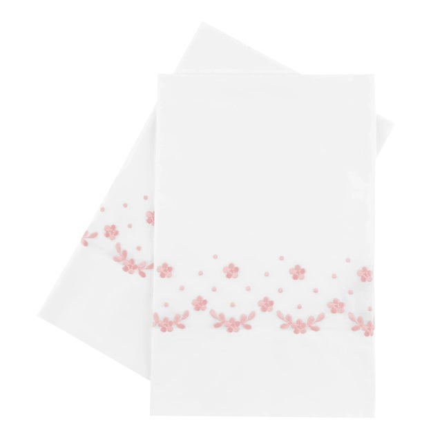 Meadow Standard Pillow Cases, Pink )