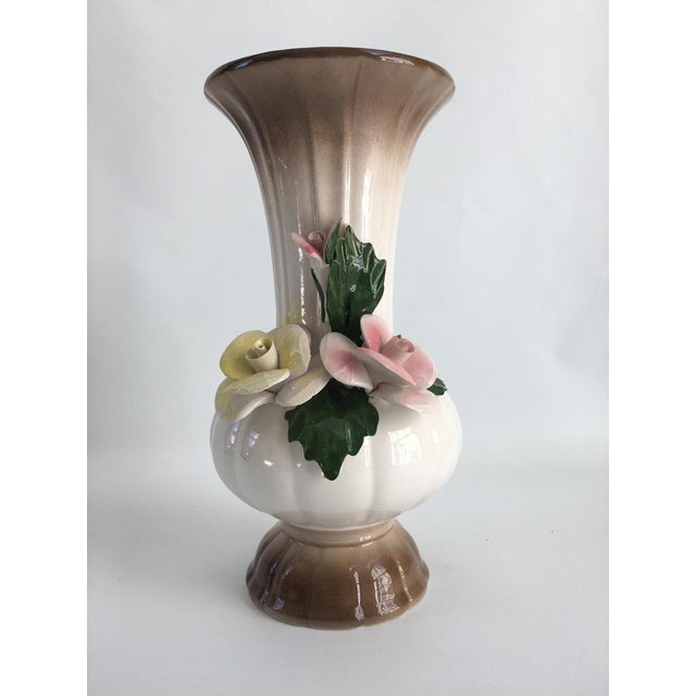 Vintage Italian Crown Capodimonte Vase Chairish