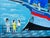 Joop Plasmeijer, Boat, Oil on Canvas, 1999 For Sale - Image 3 of 5