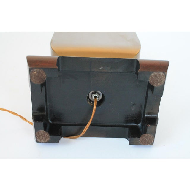 Vintage Brass Chinoiserie Table Lamp W/ Greek Key Detail For Sale - Image 16 of 18