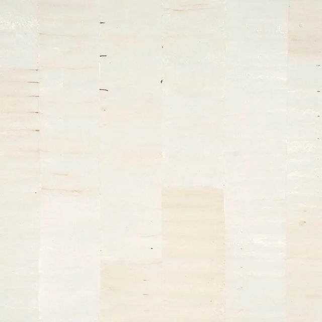Sample - Schumacher Sano Mosaic Wallpaper in White For Sale In Charlotte - Image 6 of 6