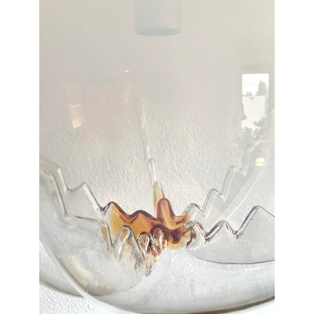 Vintage Murano Glass Hanging Lamp from Mazzega, 1970s For Sale - Image 3 of 9