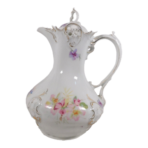 18th Century Thun White Floral Chocolate Pot