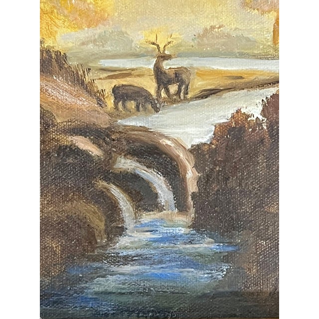 Vintage Texas Folk Art Landscape in Rustic Wood Frame For Sale - Image 6 of 13