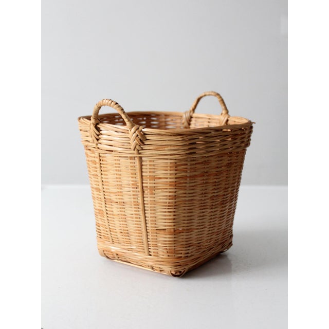 Vintage Gathering Basket With Double Handles For Sale - Image 9 of 9